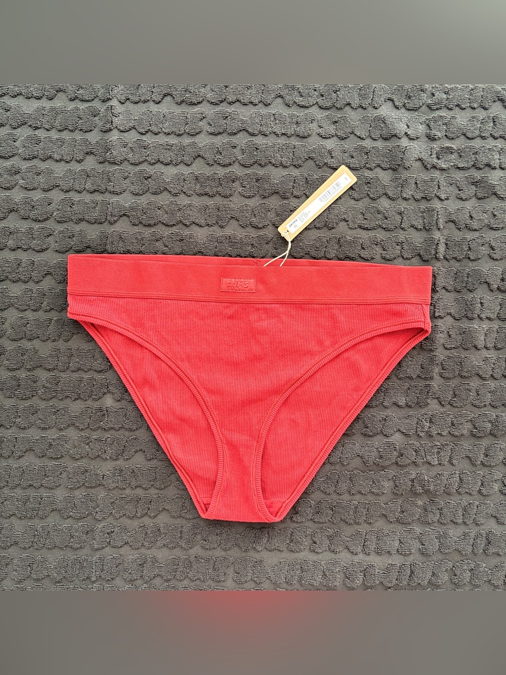SKIMS Cotton Rib Mid Rise Brief | Brick | L | NWT 🏷️